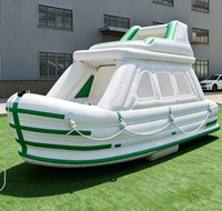 Yacht électrique gonflable de luxe pour loisirs nautiques, bateau ponton gonflable au design élégant, embarcation gonflable pour la location touristique