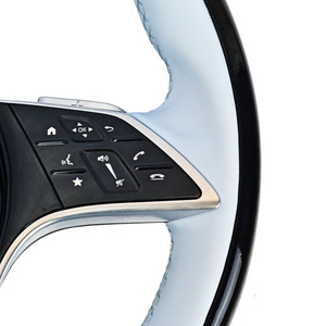 Volant de direction en bois personnalisé pour Mercedes Benz C43 C63 W221 W166 E250 X253 <span class=keywords><strong>E55</strong></span> - Product Image 5