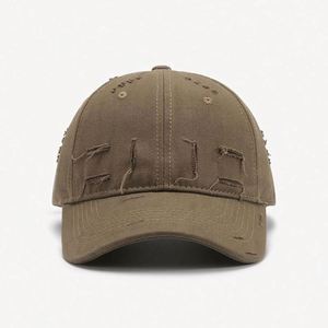 Casquette de baseball personnalisée en coton 100 %, style vintage, unisexe, ajustable, avec logo brodé, effet vieilli, pour la vente en gros - Product Image 2