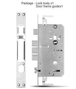 Serrure intelligente à empreintes digitales Chenzhuo 24x240 tout acier, mortaise 6068, cylindre en alliage d'aluminium et acier inoxydable brossé, grade 1 ANSI - Product Image 3