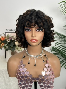 Perruque à franges SDD, perruque bouclée et volumineuse, prix de gros - Product Image 5