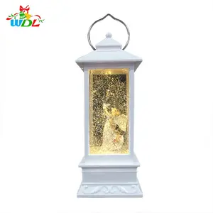 2020 Products Musical Valentines day Gifts Wedding Favor LED Water Spinning Glitter Lanterns Melody Angel Christmas Snow Globe