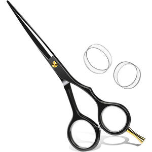 Ciseaux de coiffure professionnels en acier inoxydable, lame tranchante, manche long, tête droite, pour utilisation en salon de beauté - Product Image 1