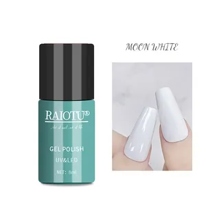 Moon white uv nail 8ml OEM bottle Nail Polish 20 colors nail gel as polish Factory price customization