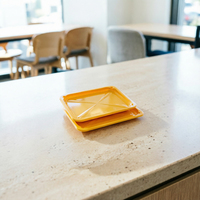 Contenants alimentaires jetables MISVI extra résistants à la chaleur en PP, épaisseur 0,6 mm, compatibles micro-ondes, pour nouilles, sushis, gelées, jus, hamburgers