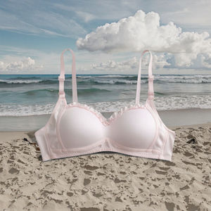 Sujetador para Estudiantes, Bonito y Juvenil, con Tirantes Ajustables, Encaje Fino, Transpirable, Tejido, para Estudiantes de Secundaria, Cómodo para el Verano, para Pechos Pequeños - Product Image 3