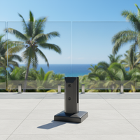 Rampe de piscine moderne en verre DIY sans cadre, en acier inoxydable 2205, résistante à la rouille, protégée contre les UV, certifiée, pour escaliers de piscine