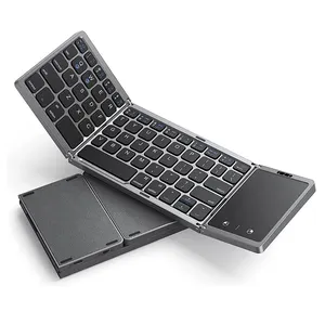 Seenda 78keys BT Wireless Mini Smart Rechargeable Keyboard Slim Computer Accessories for Ipad Pro Mac New English Language