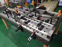 Vente directe usine : Nouvelle table de soudage et de fixation robuste en fonte/acier 3D avec surface nitridée et dimensions personnalisées