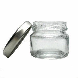 Bon marché, mini <span class=keywords><strong>pot</strong></span> en verre de 30ml 1oz, rond et transparent, <span class=keywords><strong>petit</strong></span> <span class=keywords><strong>pot</strong></span> 1 fois avec couvercle en métal pour la <span class=keywords><strong>confiture</strong></span> de miel, les aliments pour bébés ou les bonbons - Product Image 1