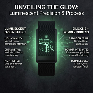 OEM Fashion Luminous Silicone Pattern Breathable Nylon Watch Band Replacement Straps Wristbands for Whoop 5.0 MG - Product Image 3