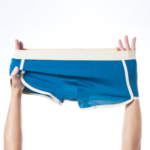 8207 Boxers en soie glacée pour hommes, sous-vêtements d'été décontractés, pantalons de <span class=keywords><strong>pyjama</strong></span>, caleçons en stock, usine chinoise - Product Image 2