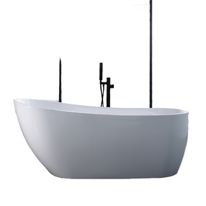 Baignoires autoportantes en acrylique blanc pur de qualité supérieure au meilleur prix de l'usine CUPC / bains à remous 1,5 m 1,7 m Hôtels modernes - Product Image 1