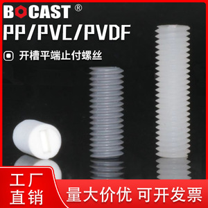 Bocast Pvdf Machine <b>Screws</b> M3 M12 Metric <b>Plastic</b> Chemical Resistant <b>Screws</b> - Product Image 5
