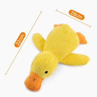 Jouet à mâcher pour chien en peluche personnalisé avec logo en gros, design canard