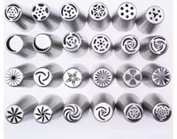 Embouts de décoration de gâteaux réutilisables en acier inoxydable écologiques, embouts de pâtisserie, embouts de glaçage, ensemble d'embouts de tuyauterie pour la décoration de gâteaux