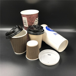 Tùy chỉnh 16oz sinh thái thân thiện dùng một lần phân hủy sinh học PE lớp phủ ly nước kraft giấy nóng để đi cốc cà phê với nắp - Product Image 5