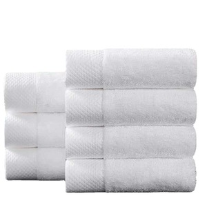 Serviettes <span class=keywords><strong>de</strong></span> <span class=keywords><strong>bain</strong></span> en jacquard brodé en pur coton ultra-douces et extra-épaisses <span class=keywords><strong>de</strong></span> qualité hôtelière cinq étoiles, hautement absorbantes - Product Image 1