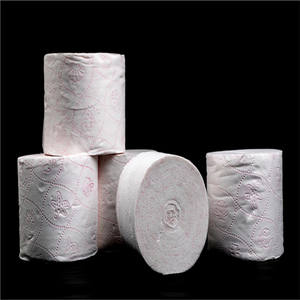 Buena calidad de pulpa virgen rollo Jumbo ornamento 3 Papel higiénico - Product Image 4