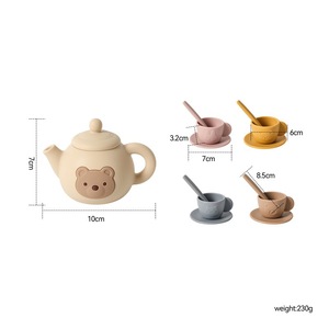 Bpa Free Silicone teiera Set per i piccoli bambini ragazze cucina finta gioco per le ragazze ragazzi - Product Image 2