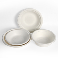 Assiettes jetables carrées en pulpe de bagasse de canne à sucre compostables et étanches de 6 à 9 pouces pour restaurants et fêtes - Marque OEM