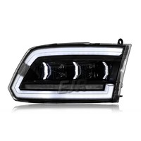 LED Projector Headlights Assembly for Dodge Ram 2008-2018, DRL Day Running Light Sequential Turn Signal Replacement Head Lamp