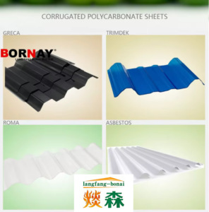 Plaques de toiture ondulées en <span class=keywords><strong>polycarbonate</strong></span>, matériau de construction pour serres, panneaux ondulés en plastique, plaques de toiture ondulées en PC - Product Image 3
