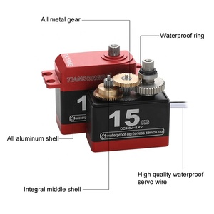 Không thấm nước đầy đủ kim loại thép bánh kỹ thuật số coreless <span class=keywords><strong>servo</strong></span> động cơ Mô-men xoắn lớn RC xe và thuyền thay đổi trọng lượng từ 15kg đến 40kg - Product Image 2