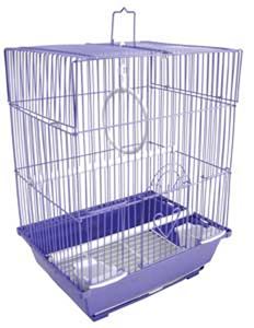 Cage à oiseaux en fil de fer de 60 cm pour perroquets, cage de reproduction de qualité importée, cage de transport blanche pour perroquets avec support - Product Image 4