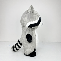 Costume de mascotte gonflable géant en forme de raton laveur 2,2m/2,6m, en peluche, style dessin animé, vente en gros pour anniversaires, carnavals, événements, personnalisable