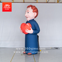Mascotte de personnage gonflable géant conçu sur mesure pour la publicité extérieure pour les décorations d'événements avec logo publicitaire