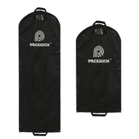 Nouvelles housses de protection personnalisées avec logo, anti-poussière, à fermeture éclair, écologiques, réutilisables, de luxe, en non-tissé, pour vestes, manteaux, robes, vêtements, costumes