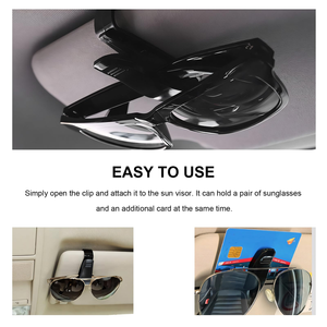 Supports pour pare-soleil de voiture, pince porte-lunettes de soleil, support de lunettes pour voiture, pince double extrémité et support de lunettes de voiture - Product Image 4