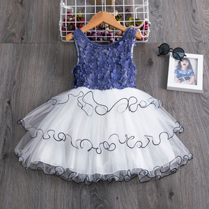 Girl Dresses Summer Lace Elegant Dress for Kids Party Birthday Prom Gowns Girl Frocks Infantil Vestidos C13138 - Product Image 4