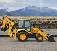 BHL95 Merek Terkenal Cina 75KW Backhoe Loader Teleskopik Wheel Loader Mesin Cummins Pompa Motor Efisiensi Tinggi Bearing Gear