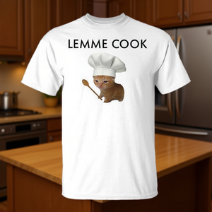 Camiseta Lemme Cook Meme con gráfico de gato chef para los amantes de la cocina - Product Image 3