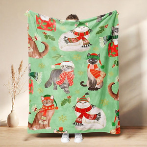 Manta de Franela con Diseño de Muñeco de Nieve, Manta para Siesta, Súper Suave, Lavable a Máquina, para Cama, Sofá, con Estampado Personalizado - Product Image 6