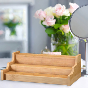 Ripiano per piatti e ciotole porta oggetti da cucina armadio per dispensa Organizer in piedi a tre strati multifunzione in legno - Product Image 4