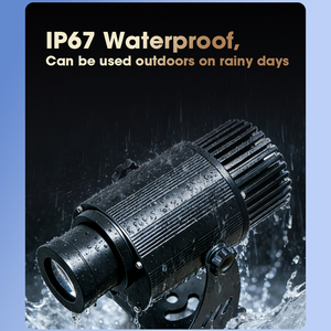 Proyector de Logotipo LED Estándar Estadounidense de 110V, IP67 Impermeable, Luz Publicitaria de 65W para Exteriores, para Tiendas Comerciales, Mercado Estadounidense/Europeo - Product Image 3