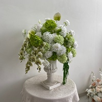 Roses en soie, centres de table pour mariage, décorations de table, arrangements floraux, boules de fleurs, centres de table pour table, fleurs artificielles