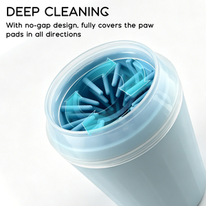 Indoors Outdoors Soft Comfortable Manual <b>Foot</b> <b>Washing</b> Cup Pet Travel Cleaning Tool Daily Care Indoors Pet Cleaning Grooming - Product Image 5