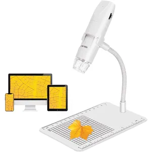 Беспроводной Цифровой Микроскоп Ручной USB зум 8 регулируемых светодиодных ламп HD 1080P 50x до 1000x увеличение