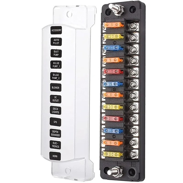 24V Waterproof Fuse Holder 12 Way box