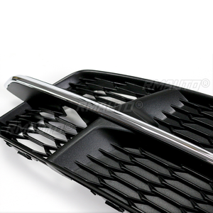 Cache de phare antibrouillard avant pour Audi A6 C7 S-Line S6 2015-2018, style nid d'abeille, pour grille inférieure de pare-chocs avant - Product Image 6