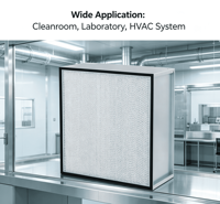 Nouveau filtre HEPA à plis profonds haute efficacité 99,95 % pour purificateur d'air, média en fibre de verre, systèmes CVC, dimensions personnalisables