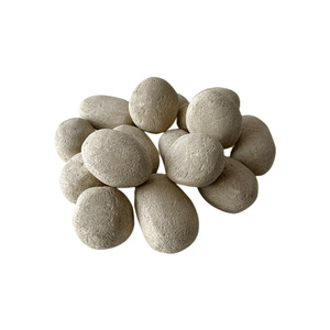 Cina fabbrica 24pc colorato in fibra ceramica pietre di ciottoli per il pozzo del fuoco e camino - Product Image 5