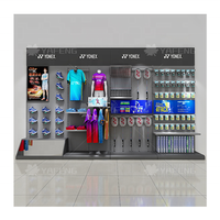Vitrine de magasin de sport de luxe conçue sur mesure meubles en vente chaude pour centre commercial vitrine intérieure pour chaussures de sport