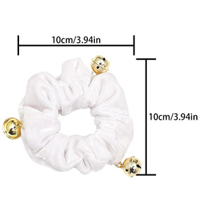 Fascia per capelli in velluto a campana stile natalizio all'ingrosso, accessori semplici in tessuto abbinabili per feste autunnali e invernali - Product Image 4