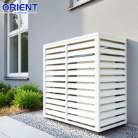 Couvercle de climatiseur extérieur en alliage d'aluminium, moderne et personnalisé, avec protection durable contre les hautes températures