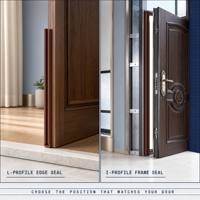 Bandes d'étanchéité en caoutchouc coupe-vent pour portes et fenêtres, découpables et personnalisables pour prévenir les cambriolages et les chocs